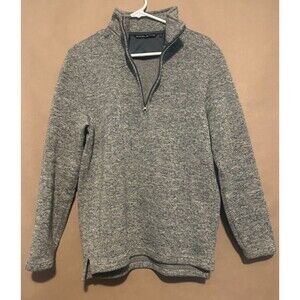 Beverly Hills Polo Club Sweater Men’s Small Gray Knit Quarter Zip